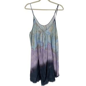 Free People Intimately FP Ombre Slip Dress Lace Hem Spaghetti Strap
